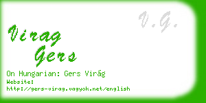 virag gers business card